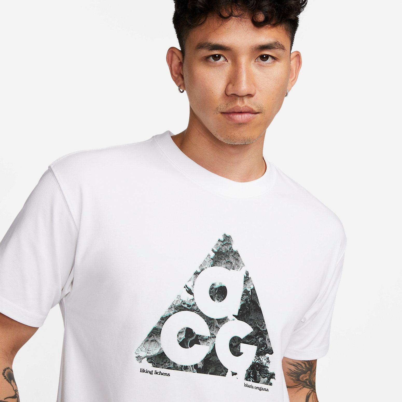 Nike ACG Logo T-shirt 'White Green' DV9637-100 sold by KicksCrew product image thumbnail 3