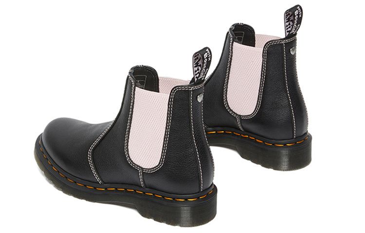 (WMNS) Dr. Martens 2976 Contrast Leather Chelsea Boots 'Black Pink' 27275001 sold by KicksCrew product image thumbnail 4
