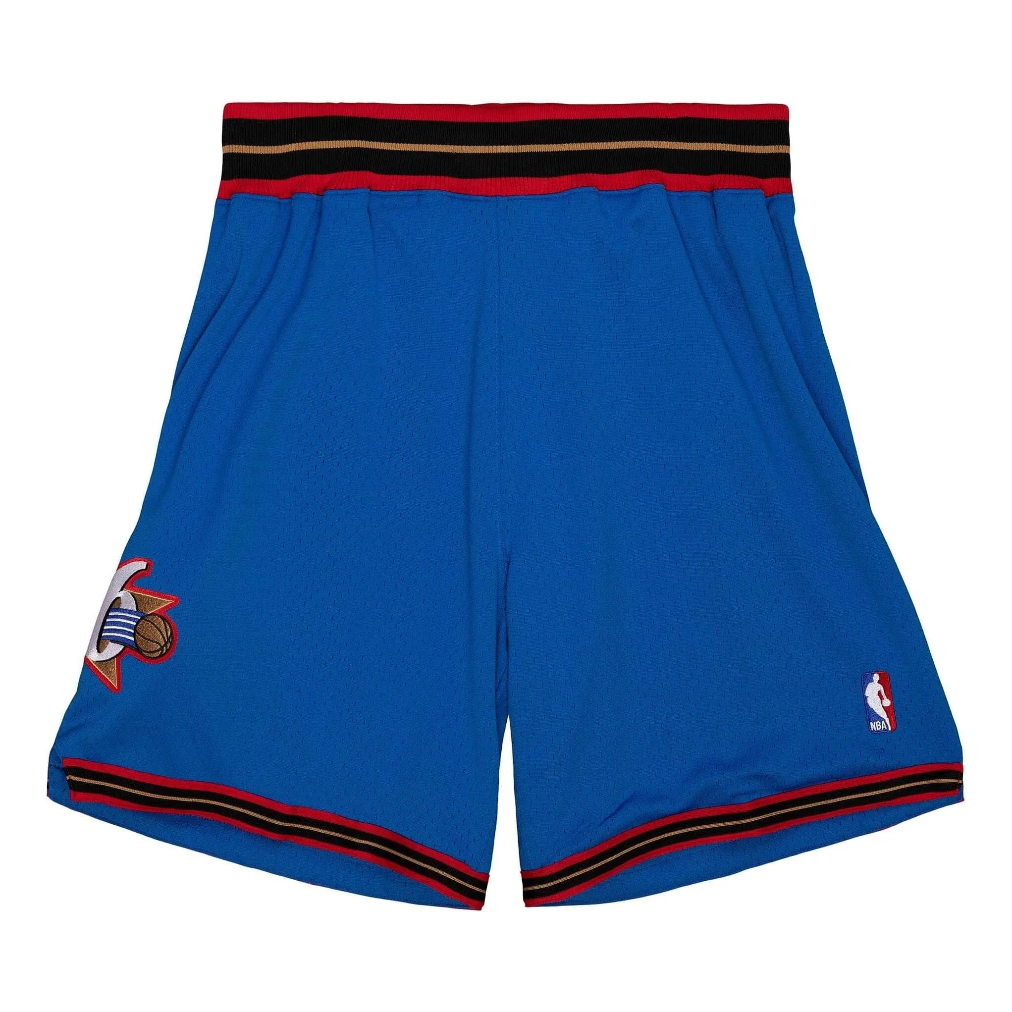 Mitchell & Ness NBA Authentic Shorts Philadelphia 76ers Alternate 1999-100 'Blue Red' ASHRGS18130-P76ROYA99 sold by KicksCrew