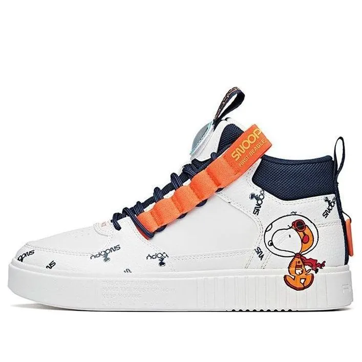ANTA x SNOOPY Skateboarding Series Sneakers 'White Navy Orange' 912128017-1 sold by KicksCrew