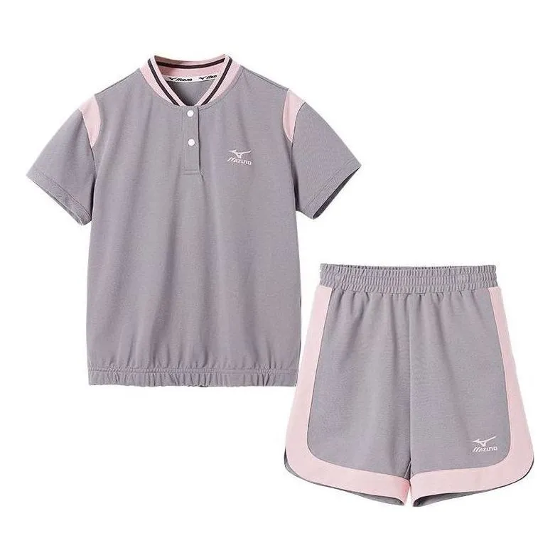 (GS) Mizuno Sportswear T-shirt 'Purple' TZ1229 sold by KicksCrew