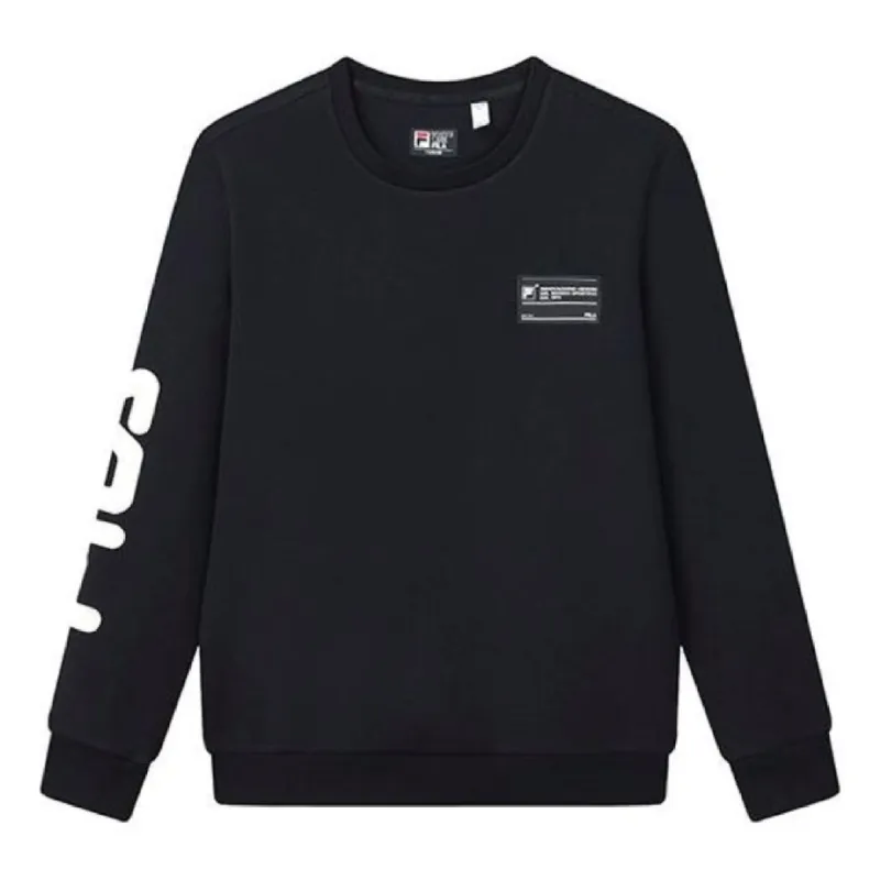 FILA Logo Print Sports Pullover 'Black White' F11M149208F-NV sold by KicksCrew
