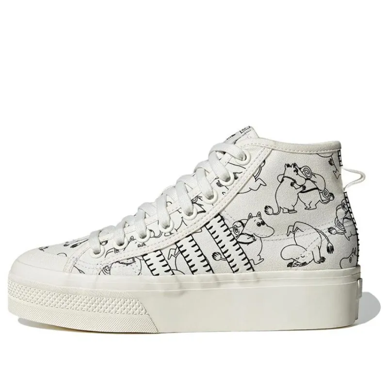 (WMNS) adidas Moomin x Nizza Platform Mid 'Moominvalley Characters' ID4205 sold by KicksCrew