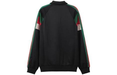 GUCCI FW22 Neoprene zip jacket with Web 'Black' 698448-XJEEP-1152 sold by KicksCrew