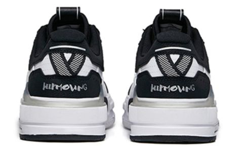 (WMNS) ANTA Leather Sneakers 'White Black' 922138061-2 sold by KicksCrew