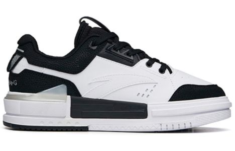 (WMNS) ANTA Leather Sneakers 'White Black' 922138061-2 sold by KicksCrew