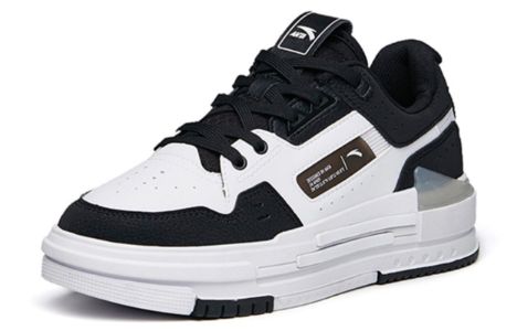 (WMNS) ANTA Leather Sneakers 'White Black' 922138061-2 sold by KicksCrew