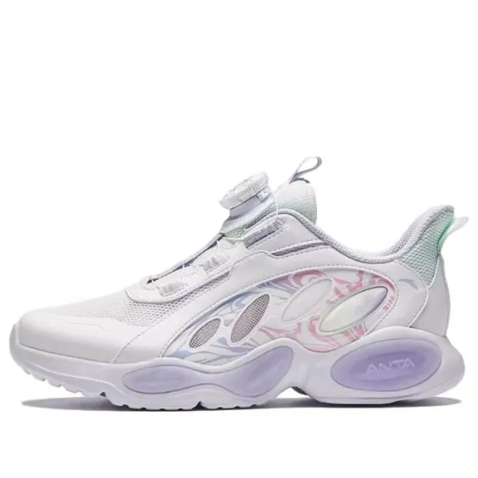 (GS) ANTA Running Series Sneakers 'White Purple' A322425536-3 sold by KicksCrew