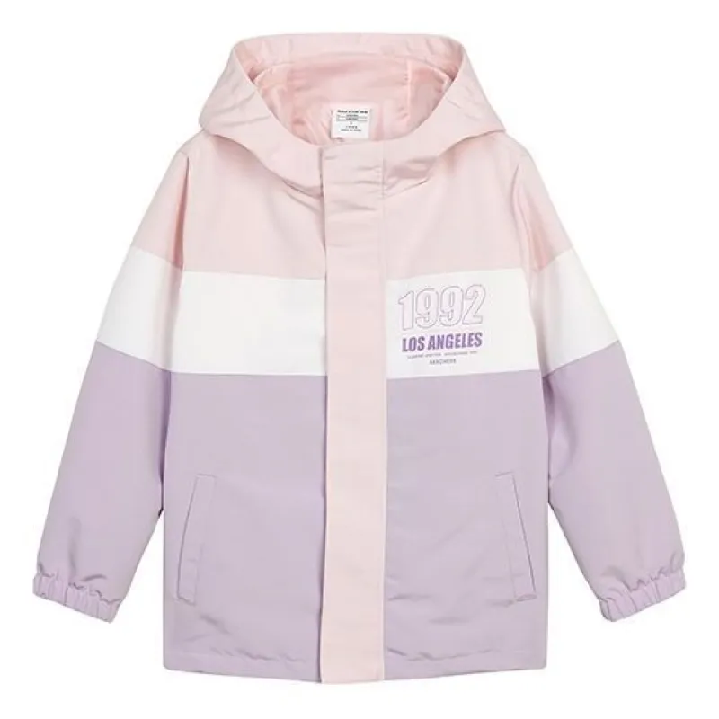 (GS) Skechers Patchwork Letter Hooded 3-In-1 Windbreaker Jacket 'Multi-Color' L321K147 sold by KicksCrew