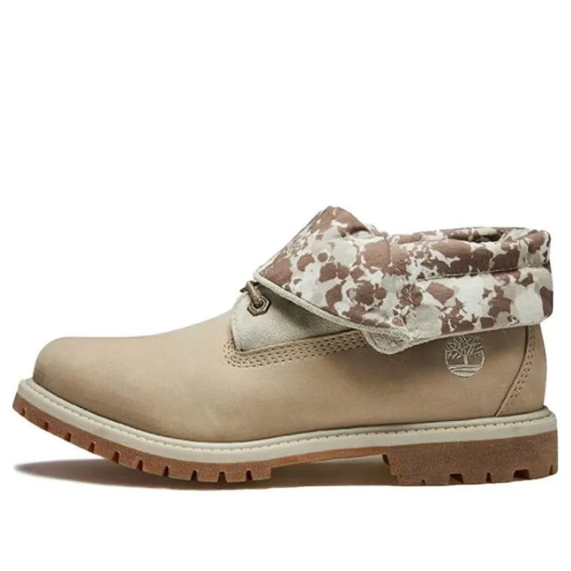 (WMNS) Timberland Roll Top Wide-Fit Boots 'Wheat Brown' A27MY sold by KicksCrew