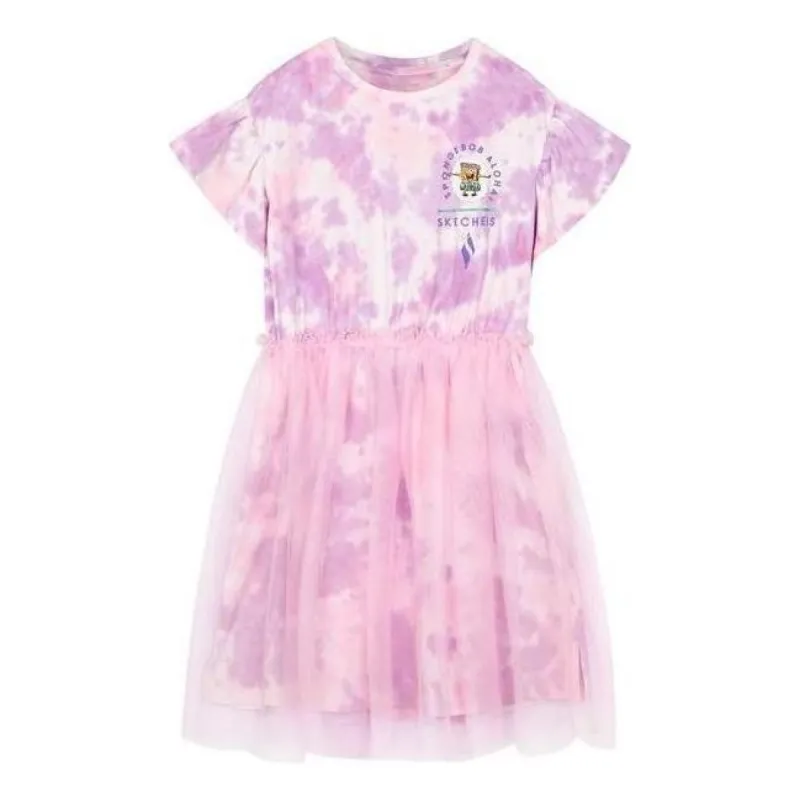 (GS) Skechers x SpongeBob SquarePants Color Printed Dress 'Purple' L222G059 sold by KicksCrew