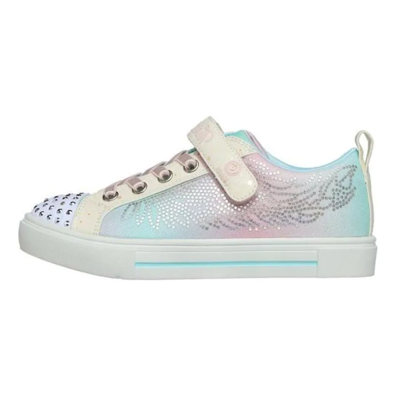 (GS) Skechers Twinkle Sparks 'White Multi' 314797L-WMLT sold by KicksCrew