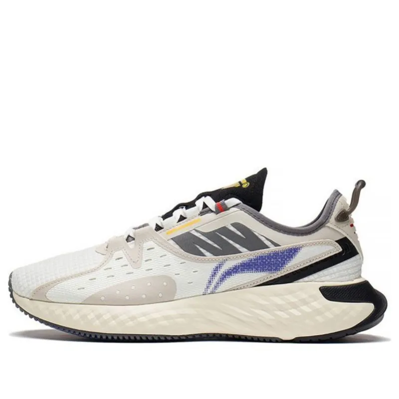 Li-Ning SHIELD Lifestyle Comfort Shoes 'White Blue Beige' AGLS067-2 sold by KicksCrew
