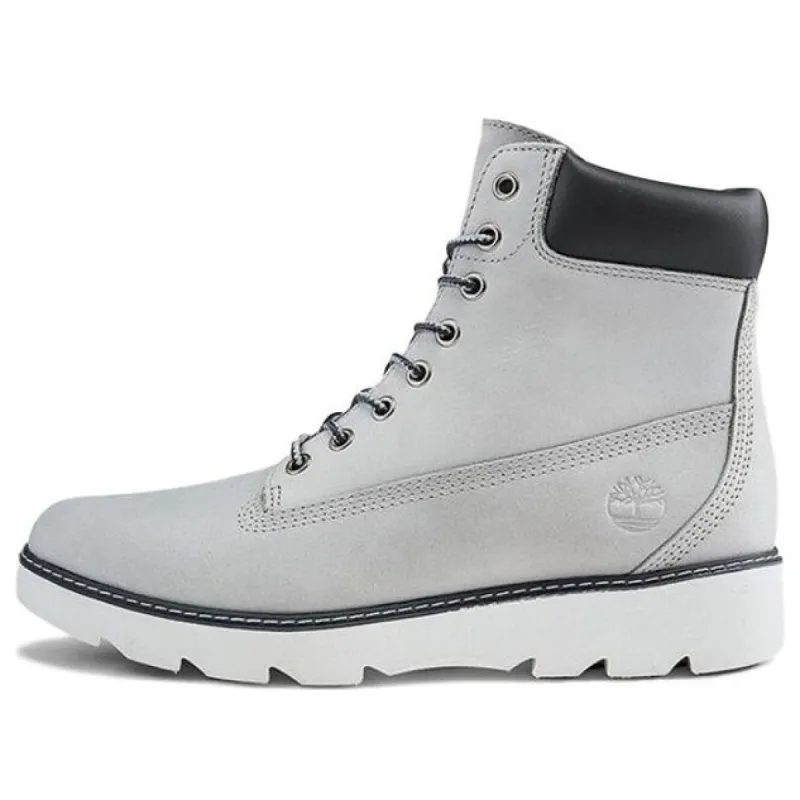 (WMNS) Timberland Keeley Field 6 Inch Wide-Fit Boots 'Light Grey' A26JM sold by KicksCrew
