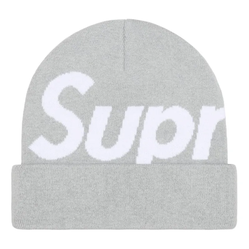 Supreme Big Logo Beanie 'Grey' SUP-FW23-2435 sold by KicksCrew