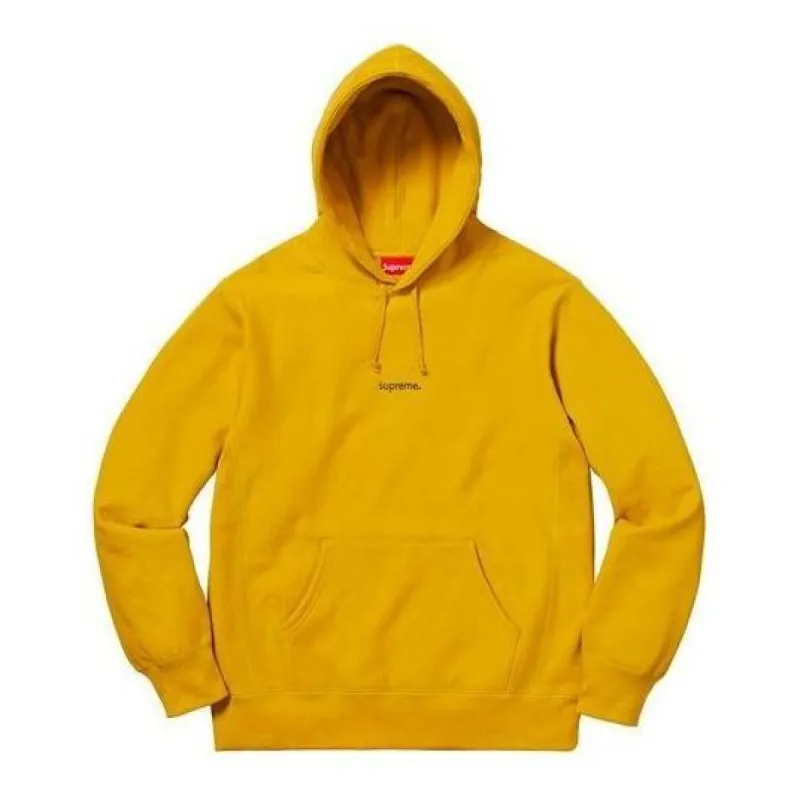 Supreme FW18 Trademark Hooded Sweatshirt 'Yelllow' SUP-FW18-305 sold by KicksCrew