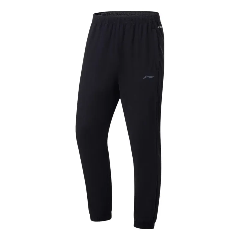 Li-Ning Running Series Sports Pants 'Black' AYKT207-1 sold by KicksCrew