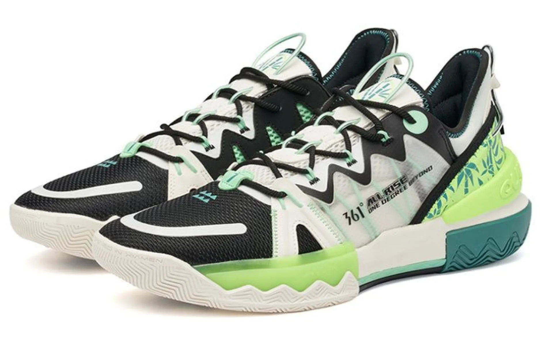 361 Degrees Burning Battle 2.0 PRM 'White Green' 672221107-2