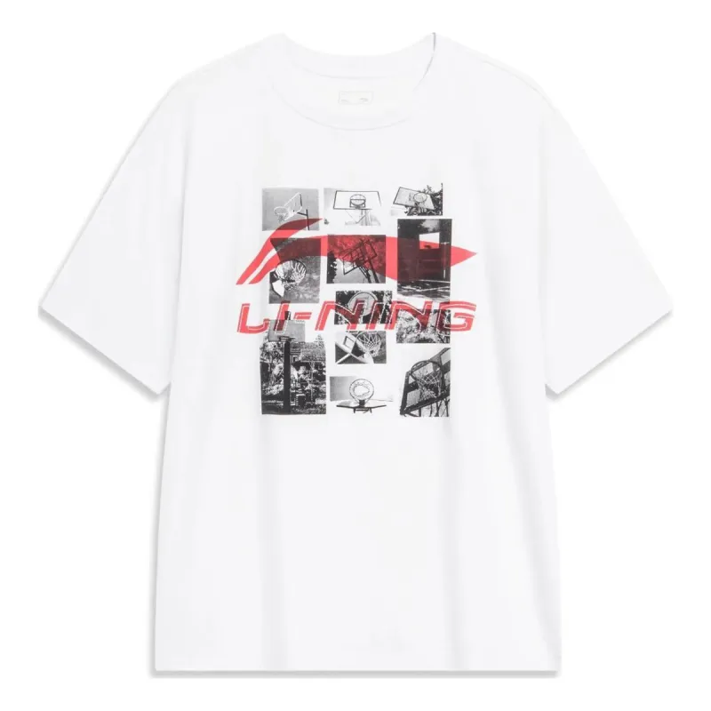 Li-Ning Photo Graphic T-shirt 'White' AHST725-2 sold by KicksCrew