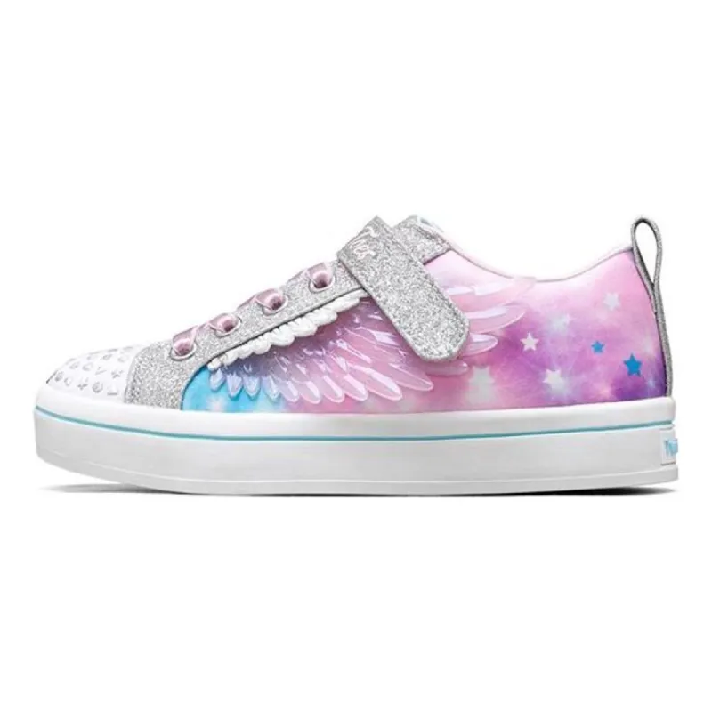 (GS) Skechers Twi-lites 2.0 'Pink Blue Grey' 314432L-SMLT sold by KicksCrew