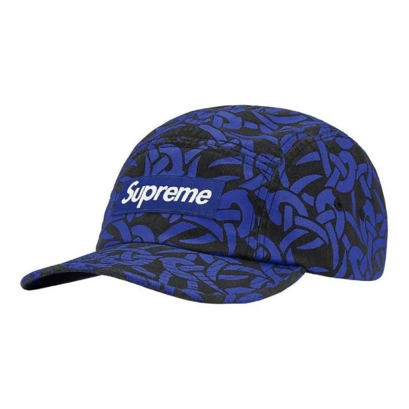 Supreme Celtic Knot Camp Cap 'Blue Black White' SUP-FW21-072 sold by KicksCrew