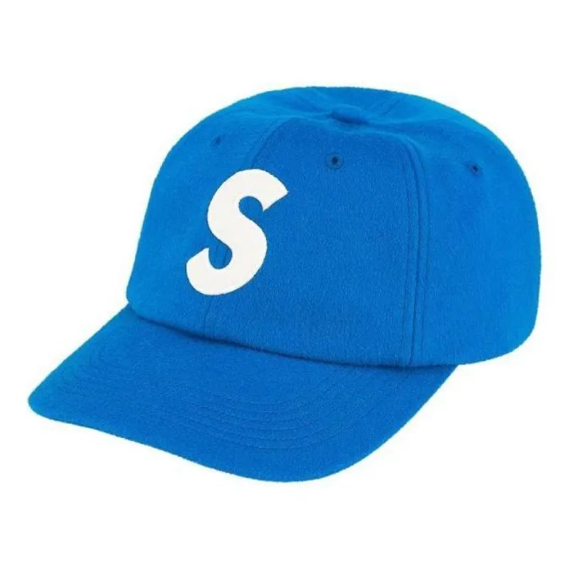 Supreme x Loro Piana Wool S Logo 6-Panel 'Blue White' SUP-FW21-071 sold by KicksCrew