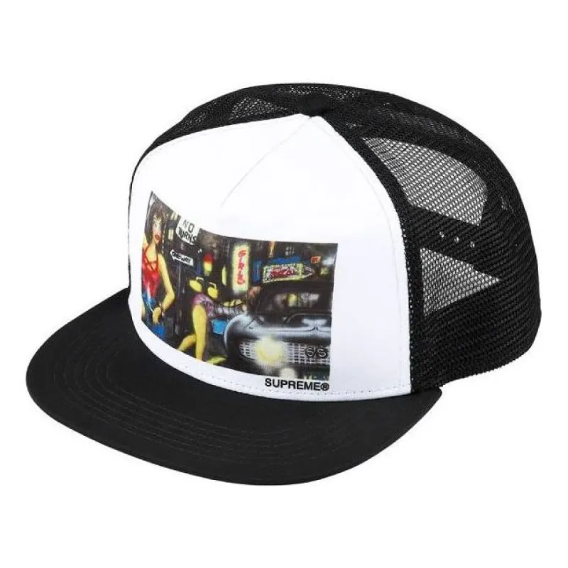 Supreme x Lady Pink Mesh Back 5-Panel 'Black White' SUP-FW21-066 sold by KicksCrew