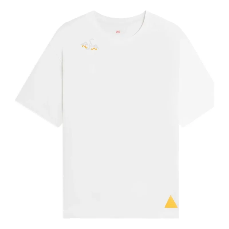 Li-Ning Geometry Graphic T-shirt 'White' AHSSB29-1 sold by KicksCrew