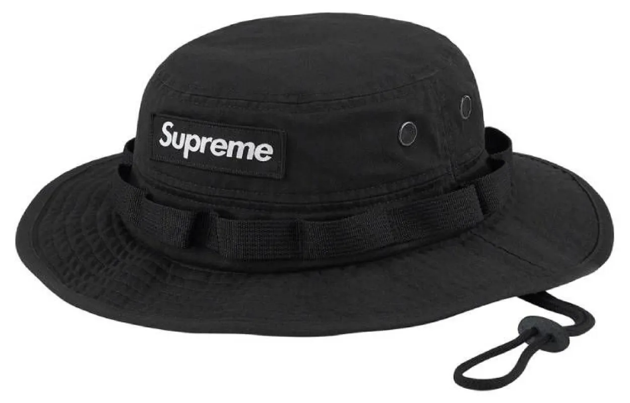 Supreme Military Boonie 'Black White' SUP-FW21-031 sold by KicksCrew