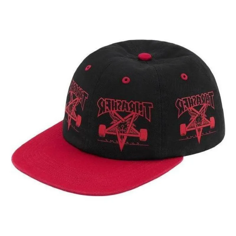 Supreme x Thrasher 6-Panel Cap 'Black Red' SUP-FW21-026 made by Supreme