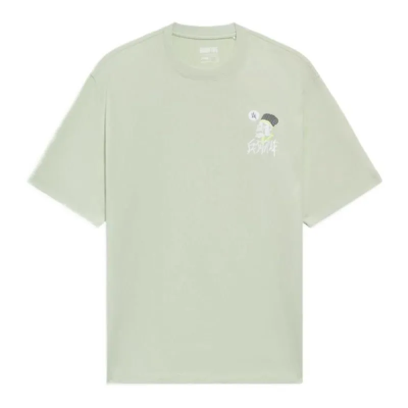 Li-Ning BadFive Graphic T-shirt 'Pale Moss Green' AHSS373-3 sold by KicksCrew