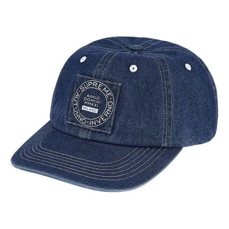Supreme Milano Patch 6-Panel 'Blue White' SUP-FW21-016 sold by KicksCrew