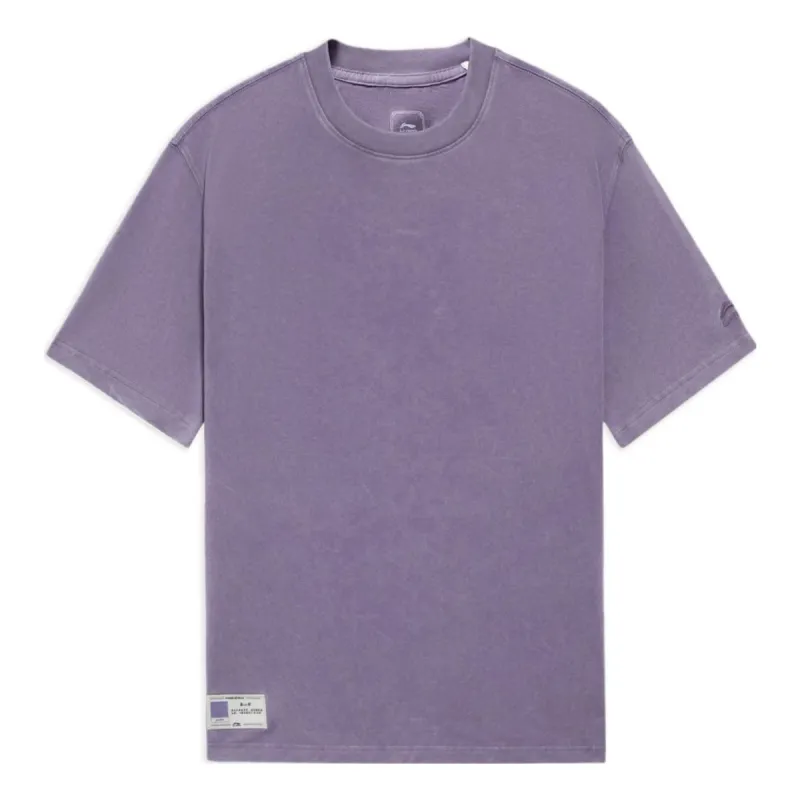 Li-Ning Loose Fit T-shirt 'Purple' AHSS361-7 sold by KicksCrew