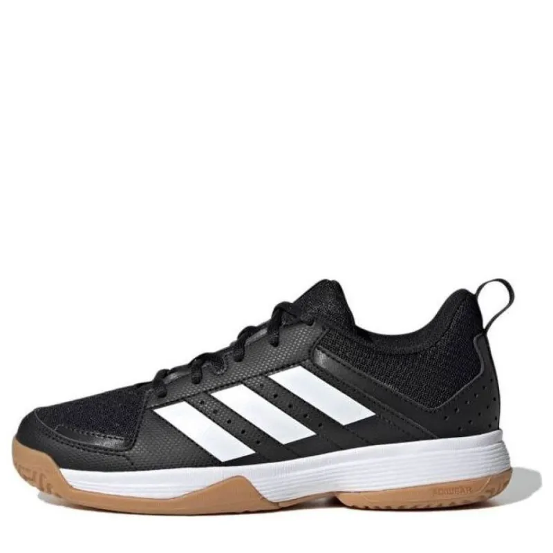 Adidas Ligra 7 Indoor 'Black White Gum' FZ4681 sold by KicksCrew