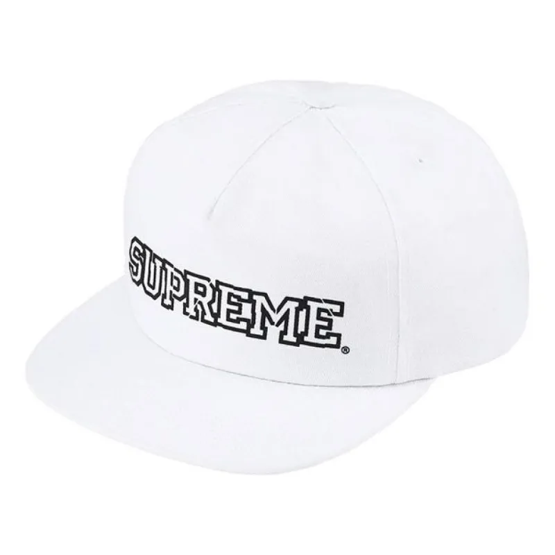 Supreme Shattered Logo 5-Panel Cap 'White Black' SUP-FW21-005 sold by KicksCrew