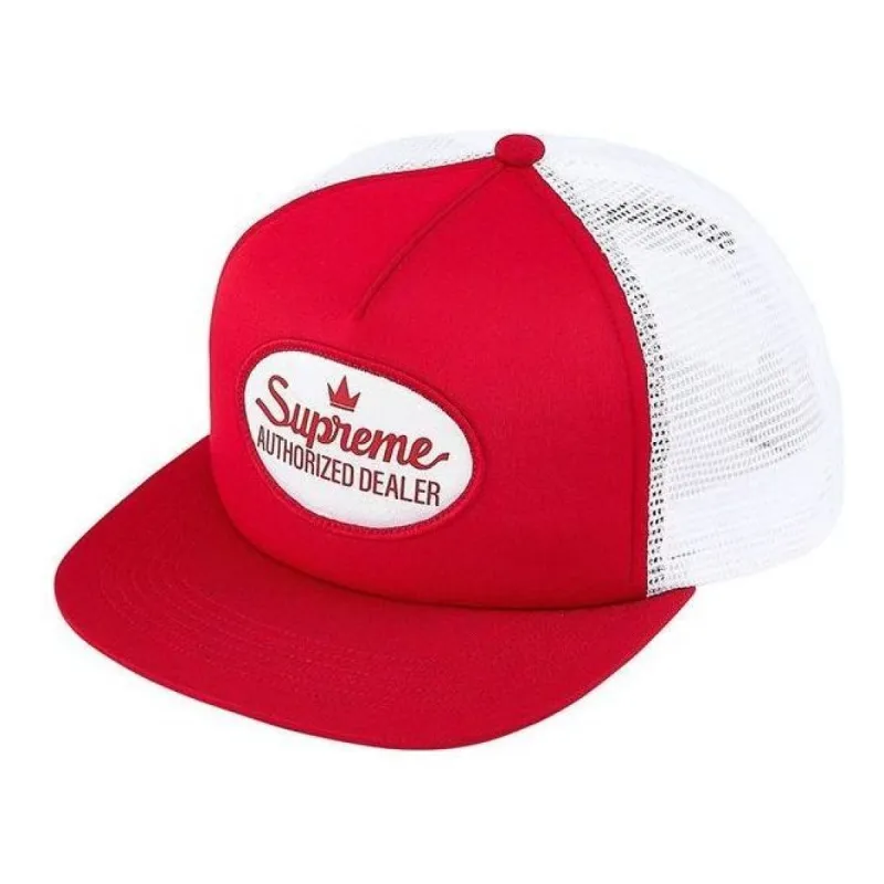 Supreme Authorized Mesh Back 5-Panel Cap 'Red White' SUP-FW21-004 sold by KicksCrew