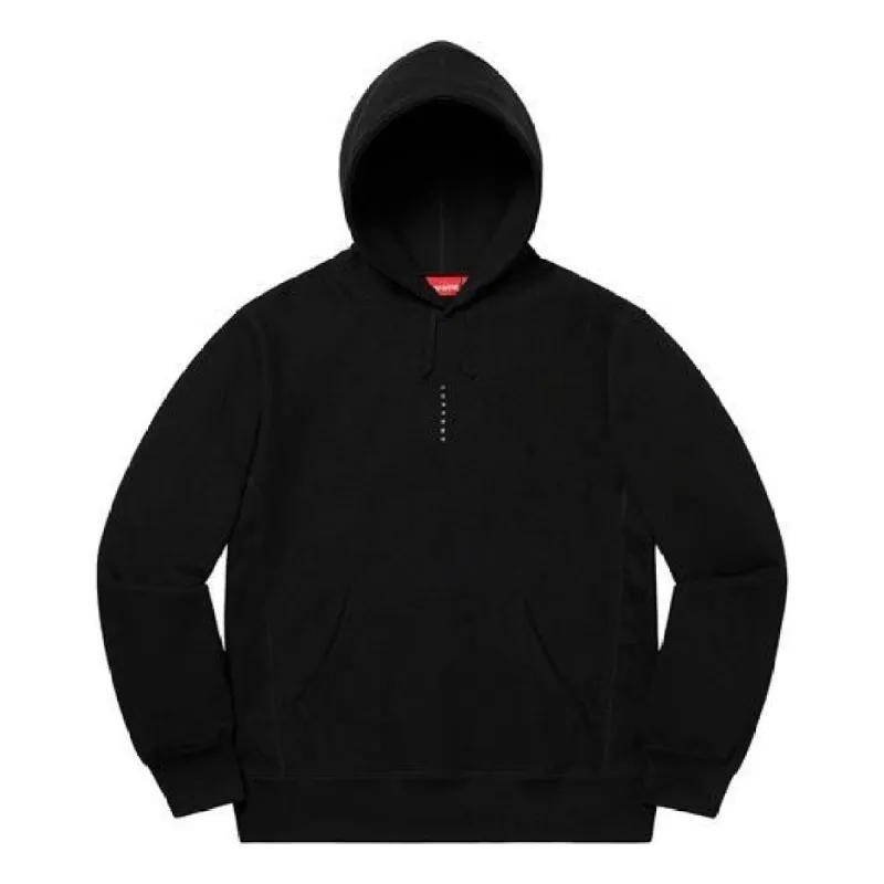 Supreme Micro Logo Hooded Sweatshirt 'Black' SUP-FW20-395 sold by KicksCrew
