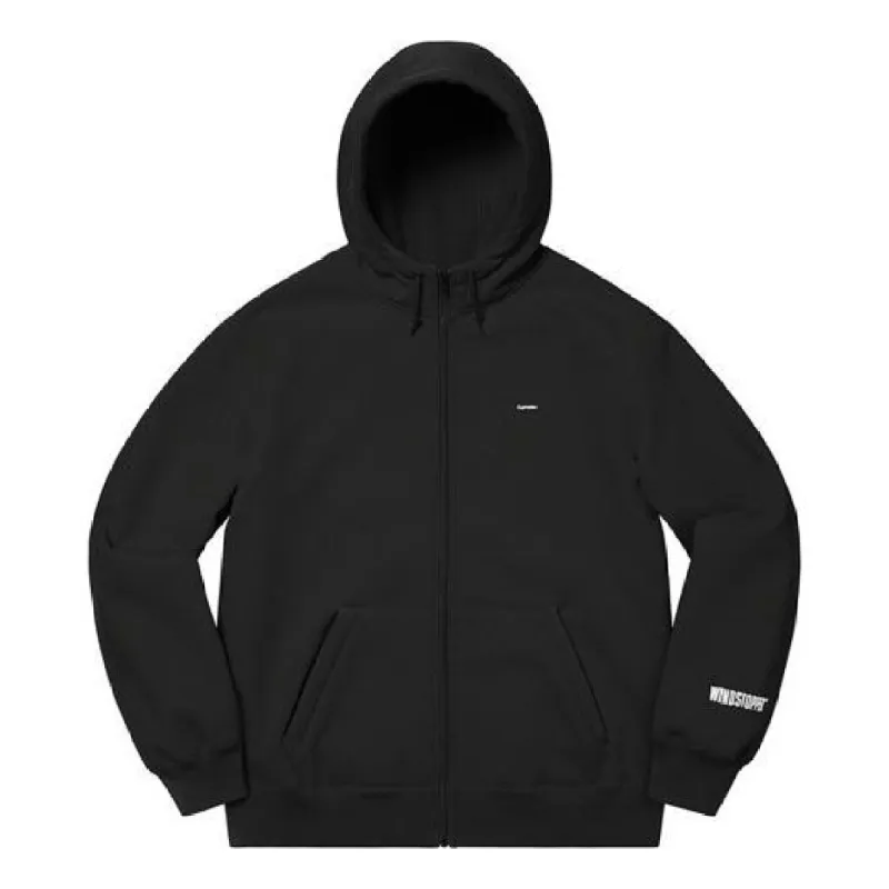Supreme WINDSTOPPER Zip Up Hooded Sweatshirt 'Black' SUP-FW20-393 sold by KicksCrew
