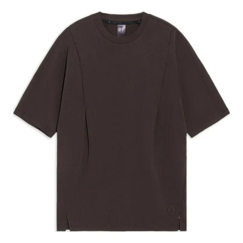 Li-Ning x Jackie Chan Kung Fu Loose Fit T-shirt 'Dark Brown' AHSS211-2 sold by KicksCrew