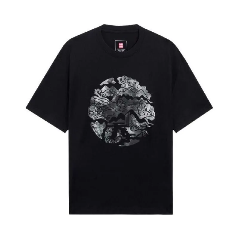 Li-Ning Love Nature Graphic T-shirt 'Black' AHSS167-4 sold by KicksCrew