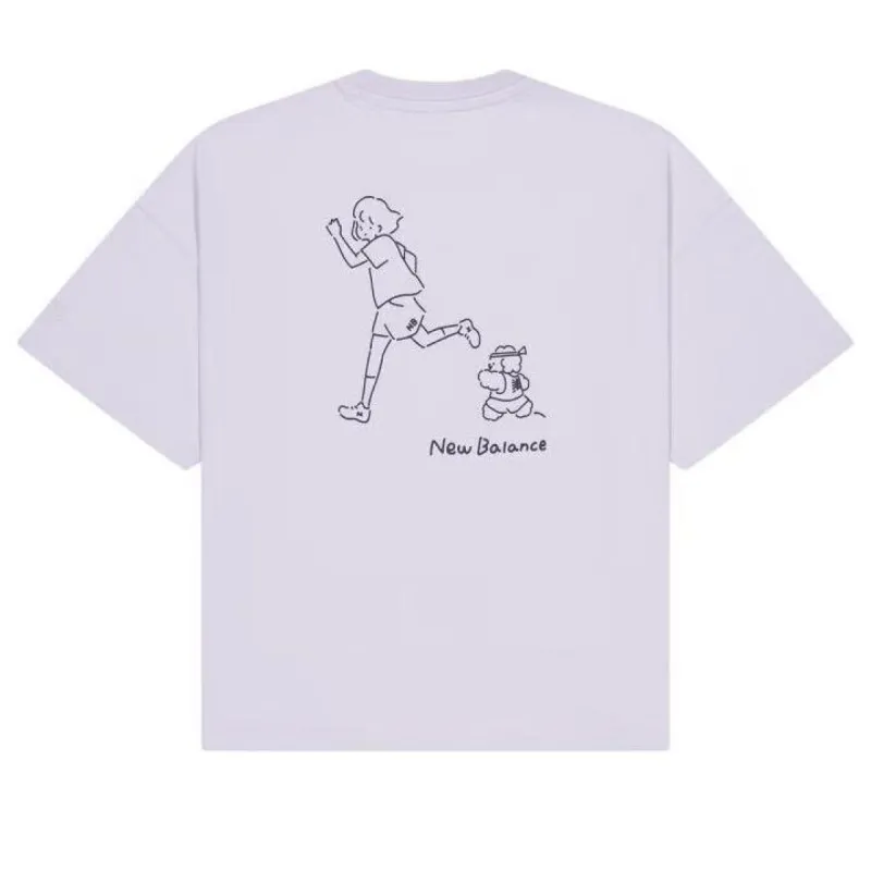 newbalance IU Tシャツ IU x New Balance Flower Logo Short Sleeve T-shirt Black