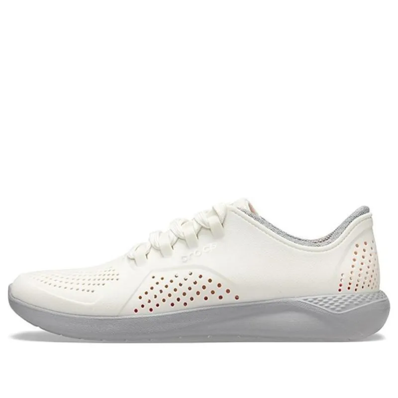 Crocs LiteRide Pacer 'Almost White Slate Grey' 204967-1CS sold by KicksCrew
