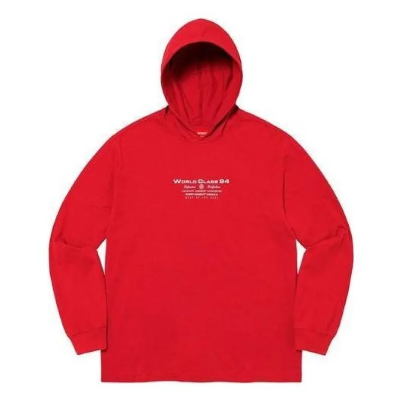 Supreme Best Of The Best Hooded L/S Top 'Red White' SUP-FW20-323 sold by KicksCrew