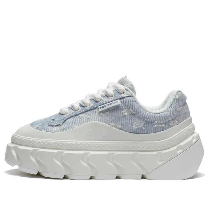 (WMNS) Li-Ning CF Skate Shoes 'Denim Creamy White' AGCS230-7 sold by KicksCrew