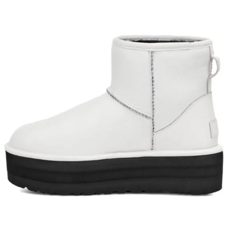 (WMNS) UGG Classic Mini Platform Matte Boot 'Ultra Matte White' 1130611-UMWH sold by KicksCrew
