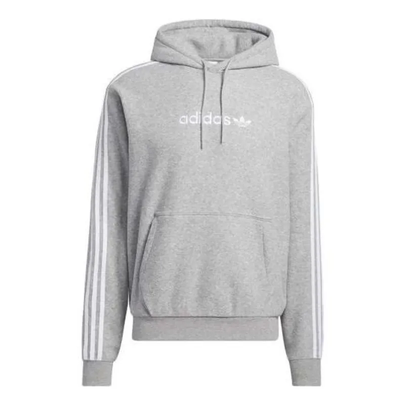 Kith Striped Interlock Williams III Hoodie - Light Heather