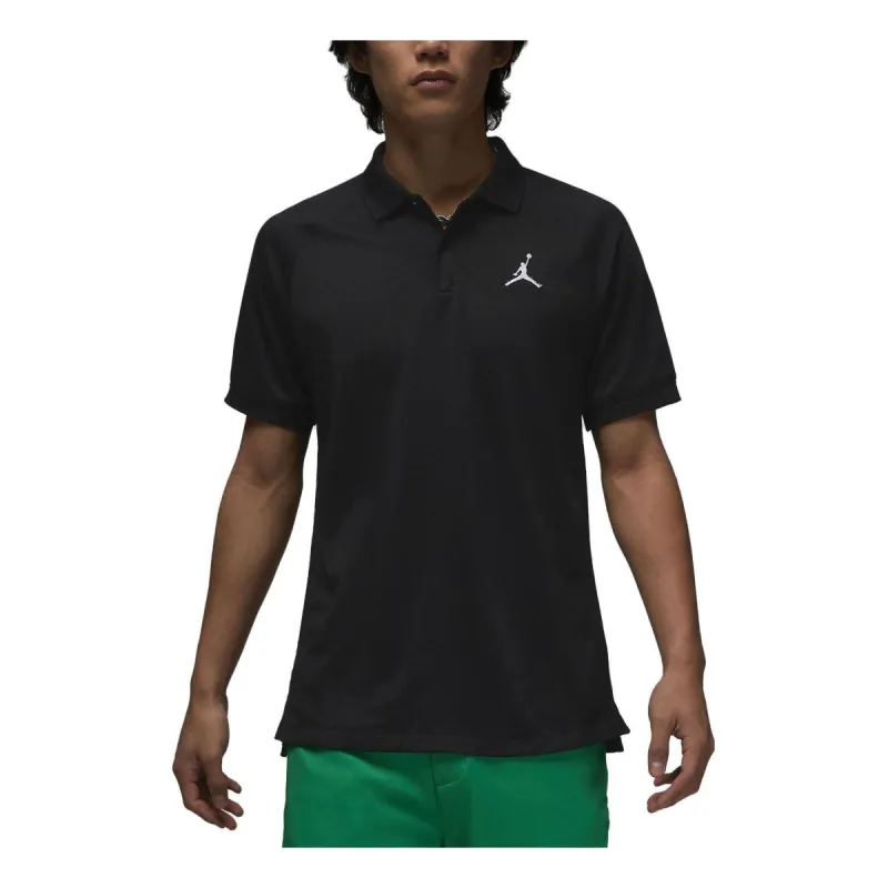 Air Jordan Golf Polo Lapel T-Shirt 'Black' DZ0541-010 sold by KicksCrew