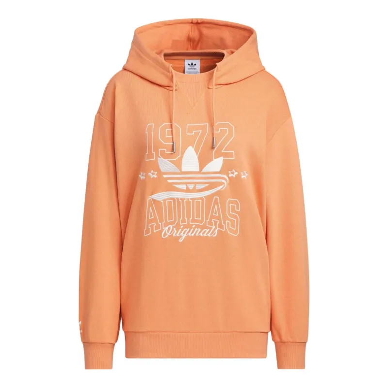 (WMNS) adidas originals Logo Sportswear Hoodie 'light khaki brown' IW9413 sold by KicksCrew