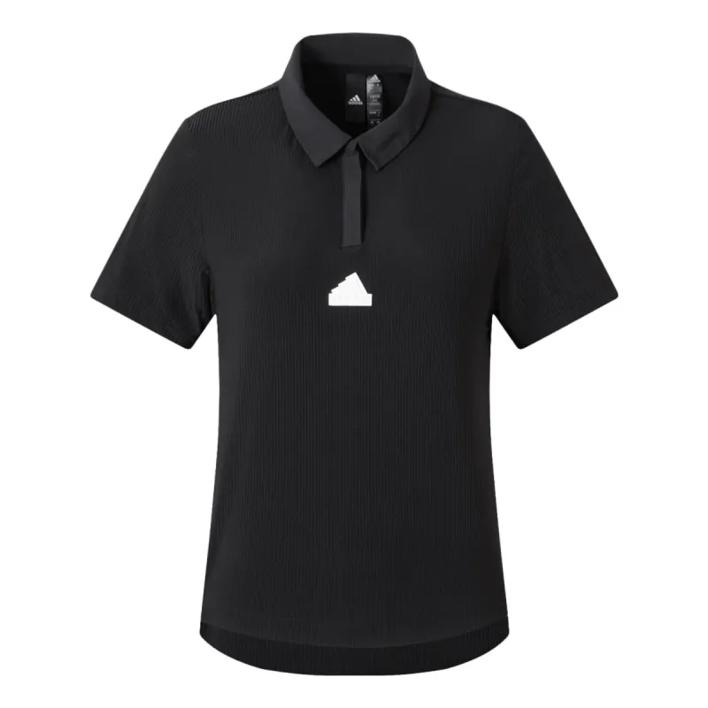 (WMNS) adidas W Ct Polo Ss Polo 'Black' IT4357 sold by KicksCrew