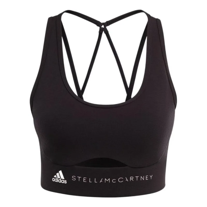 (WMNS) adidas Truestrength Medium Support Bra 'Black' HR2192 sold by KicksCrew